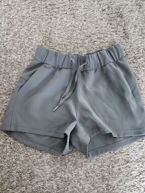 Lululemon Athletica Gray On The Fly Shorts